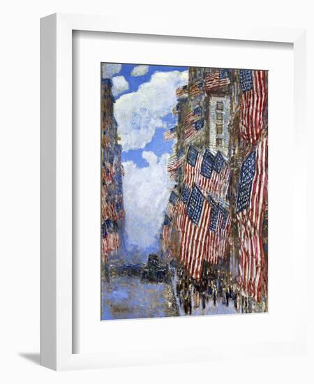 The Fourth of July, 1916-Childe Hassam-Framed Premium Giclee Print