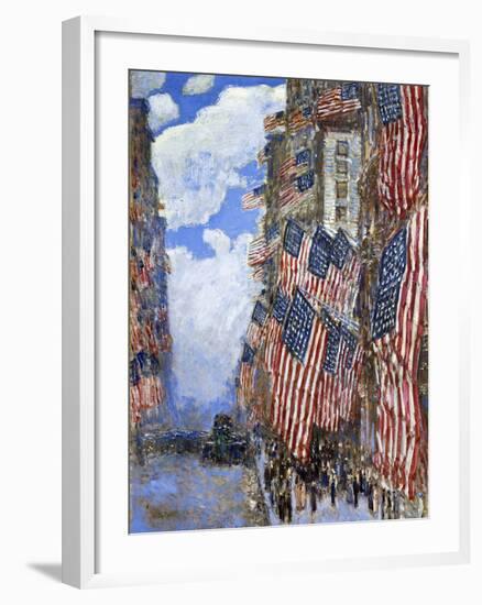 The Fourth of July, 1916-Childe Hassam-Framed Giclee Print