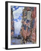 The Fourth of July, 1916-Childe Hassam-Framed Giclee Print