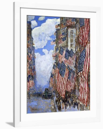 The Fourth of July, 1916-Childe Hassam-Framed Giclee Print