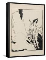 The Fourth Tableau Of the Rhinegold-Aubrey Beardsley-Framed Stretched Canvas