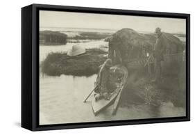 The Fowler's Return, C.1885 (Platinum Print)-Peter Henry Emerson-Framed Stretched Canvas