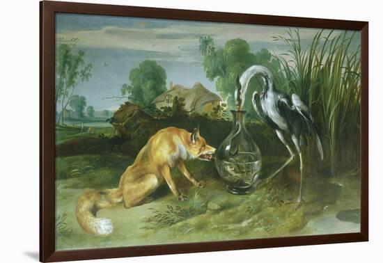 The Fox and the Crane from Aesop's Fables-Frans Snyders-Framed Giclee Print