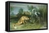 The Fox and the Crane from Aesop's Fables-Frans Snyders-Framed Stretched Canvas