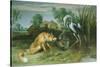 The Fox and the Crane from Aesop's Fables-Frans Snyders-Stretched Canvas