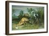 The Fox and the Crane from Aesop's Fables-Frans Snyders-Framed Premium Giclee Print