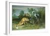 The Fox and the Crane from Aesop's Fables-Frans Snyders-Framed Premium Giclee Print