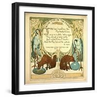 The Fox and the Crane-null-Framed Giclee Print