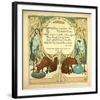 The Fox and the Crane-null-Framed Giclee Print