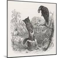 The Fox and the Crow-J.J. Grandville-Mounted Art Print
