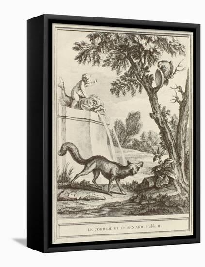 The Fox and the Crow-Jean-Baptiste Oudry-Framed Stretched Canvas