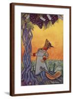 The Fox and the Grapes Fable-null-Framed Giclee Print