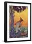 The Fox and the Grapes Fable-null-Framed Giclee Print