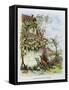 The Fox and the Grapes, La Fontaine's Fables-Gustave Fraipont-Framed Stretched Canvas