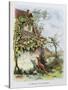 The Fox and the Grapes, La Fontaine's Fables-Gustave Fraipont-Stretched Canvas