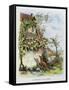 The Fox and the Grapes, La Fontaine's Fables-Gustave Fraipont-Framed Stretched Canvas