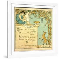 The Fox and the Grapes-null-Framed Giclee Print