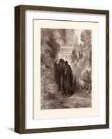 The Fox and the Grapes-Gustave Dore-Framed Giclee Print