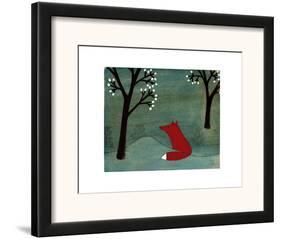 The Fox and the Marshmallows-Kristiana Pärn-Framed Art Print