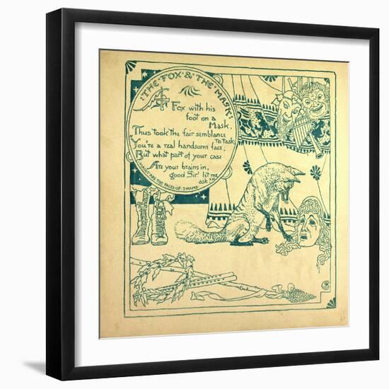 The Fox and the Mask-null-Framed Giclee Print