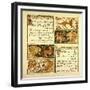 The Fox and the Mosquitoes the Fox and the Lion-null-Framed Giclee Print