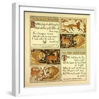 The Fox and the Mosquitoes the Fox and the Lion-null-Framed Giclee Print