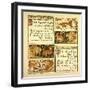 The Fox and the Mosquitoes the Fox and the Lion-null-Framed Premium Giclee Print