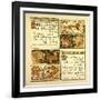 The Fox and the Mosquitoes the Fox and the Lion-null-Framed Giclee Print