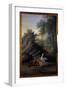 The Fox and the Stork, 1747 (Oil on Canvas)-Jean-Baptiste Oudry-Framed Giclee Print