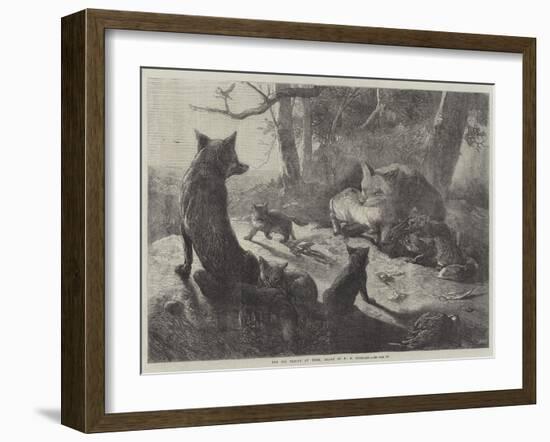 The Fox Family at Home-George Bouverie Goddard-Framed Giclee Print