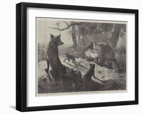 The Fox Family at Home-George Bouverie Goddard-Framed Giclee Print