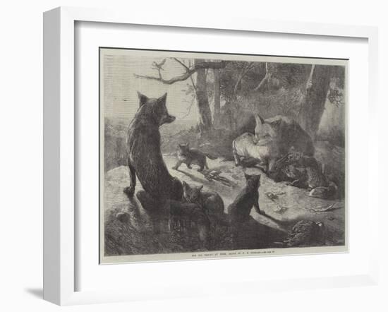 The Fox Family at Home-George Bouverie Goddard-Framed Giclee Print