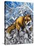 The Fox Is Coming to Town, from 'Nature's Kingdom'-Susan Cartwright-Stretched Canvas