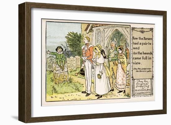 The Fox jumps over the Parson 's gate-Randolph Caldecott-Framed Giclee Print