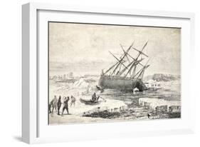 The Fox on a Rock Near Buchan Island, 1859-Walter William May-Framed Giclee Print