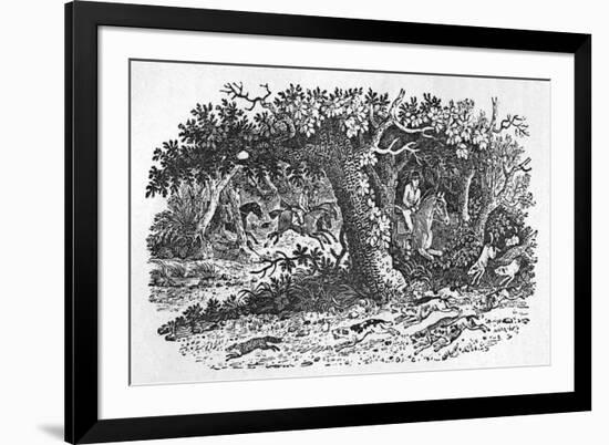 The Fox Turns-Thomas Bewick-Framed Premium Giclee Print