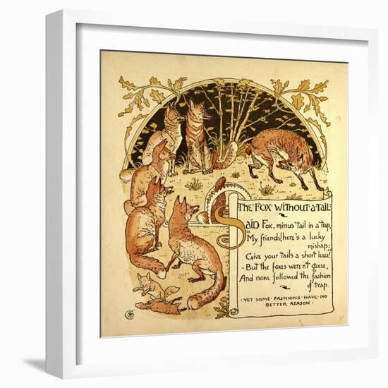 The Fox Without a Tail-null-Framed Giclee Print