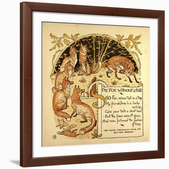 The Fox Without a Tail-null-Framed Giclee Print