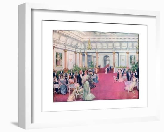 The Foyer at the Savoy Restaurant, London, 1905-Max Cowper-Framed Giclee Print