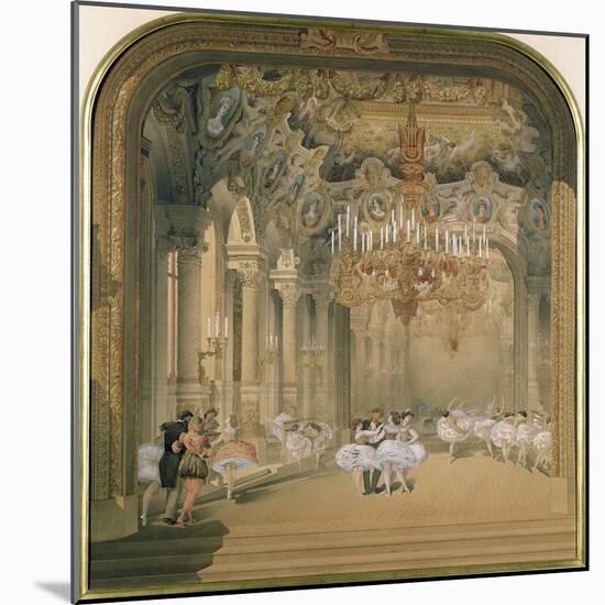 The Foyer of the Opera During the Interval-null-Mounted Giclee Print