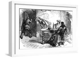 The Fracas at the Ship Tavern, 17th Century-Whymper-Framed Giclee Print