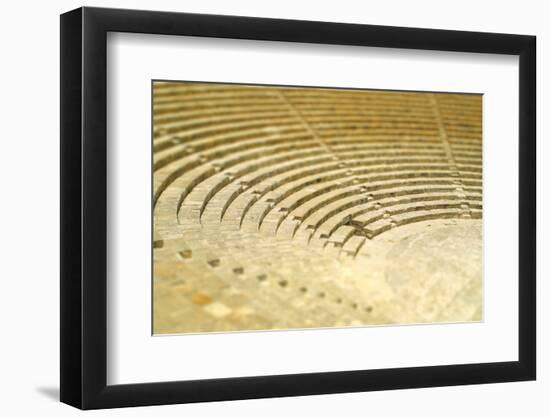 The Fragment of Ancient Theatre in Kourion, Cyprus (Tilt-Shift Miniature Effect)-katatonia82-Framed Photographic Print