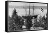 The 'Fram' Moored Near Roald Amundsen's House, 1912-null-Framed Stretched Canvas