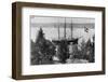 The 'Fram' Moored Near Roald Amundsen's House, 1912-null-Framed Photographic Print