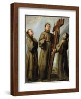 The Franciscan Martyrs in Japan-Don Juan Carreno de Miranda-Framed Giclee Print