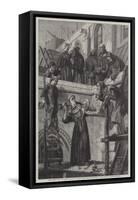 The Franciscan Sculptor-Henry Stacey Marks-Framed Stretched Canvas