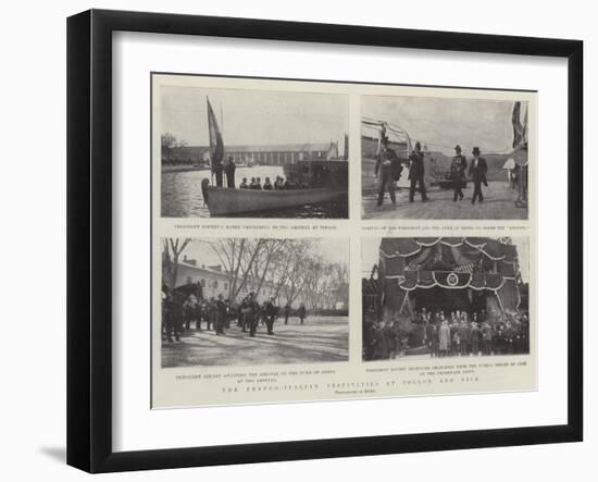 The Franco-Italian Festivities at Toulon and Nice-null-Framed Giclee Print