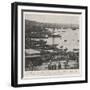 The Franco-Turkish Incident, the Port of Constantinople, Showing the French Quays-null-Framed Giclee Print