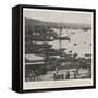 The Franco-Turkish Incident, the Port of Constantinople, Showing the French Quays-null-Framed Stretched Canvas