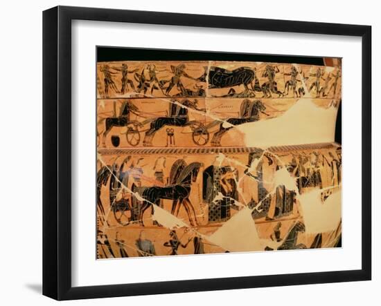 The Francois Vase, Made by Ergotimos-Kleitias-Framed Giclee Print